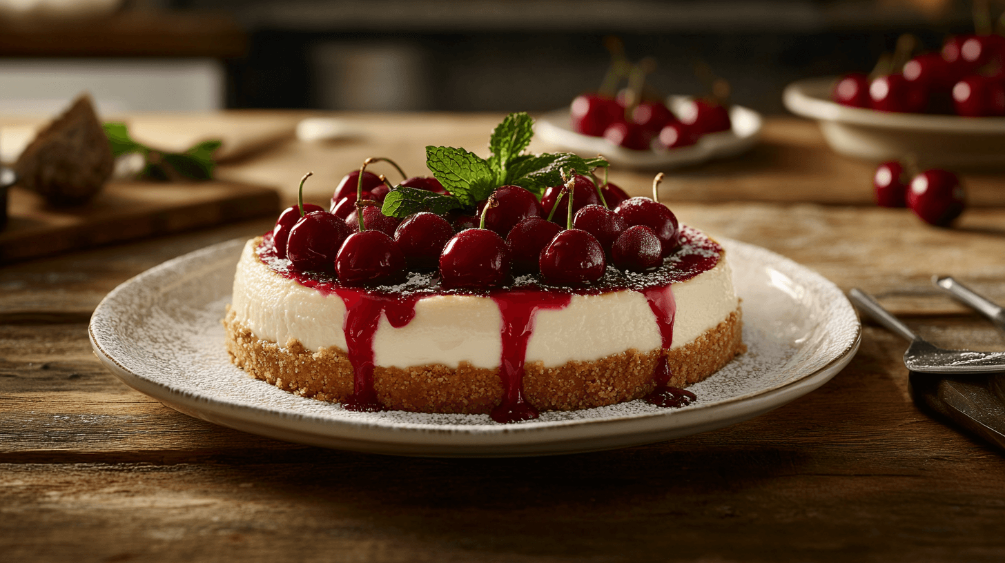 cherry cheesecake