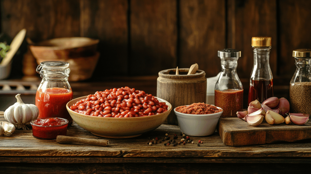 Ingredients for Baked Beans with Ground Beef Recipe