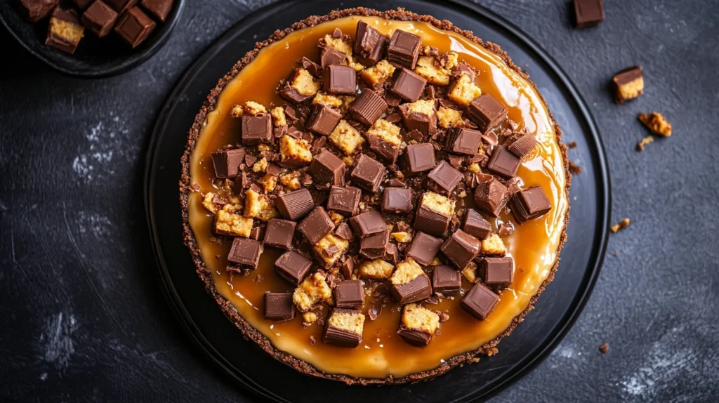 Reeses caramel Cheesecake