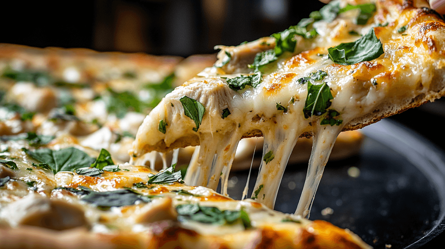 Roasted Garlic Chicken & Herb Pizza